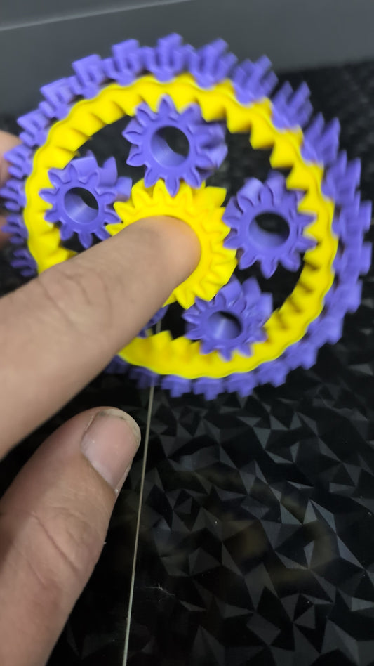 4" gear fidget spinner